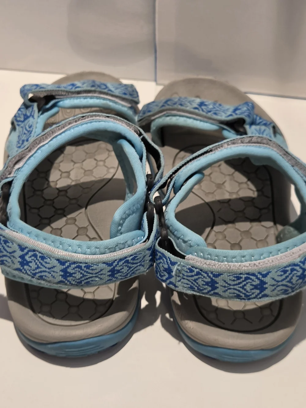 Dream Pairs Girls Sandals Size 4 Blue Big Kids Hiking Walking Outdoor Trails